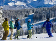 Classe grupal d'esquí i snowboard
